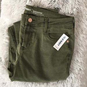 Olive Green Skinny Jeans Old Navy